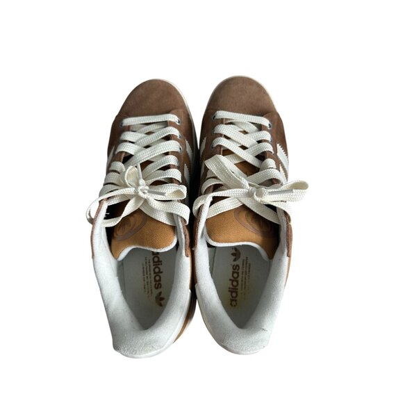 ADIDAS Men's Campus Two Tone Tan Brown Suede Sneakers Size 12 - Picture 5 of 6